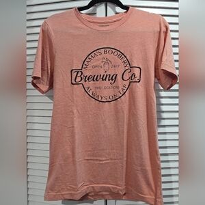 Funny Tee-Shirt For Breastfeeding Mother's - Peach Short Sleeve Size M